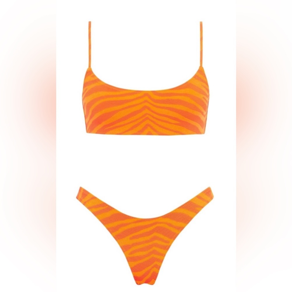 Orange Triangl Bikini Size Small